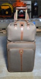 Lightly Used London Fog Rolling Suitcase and Carry On Bag