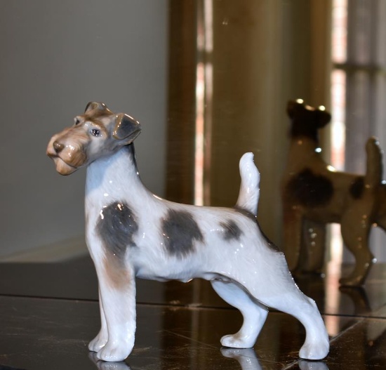 Royal Copenhagen Porcelain Wired Terrier Dog Figurine