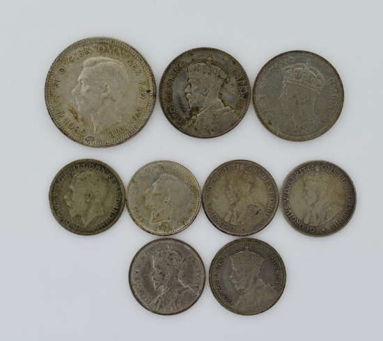 Lot Of Foreign Silver Coins