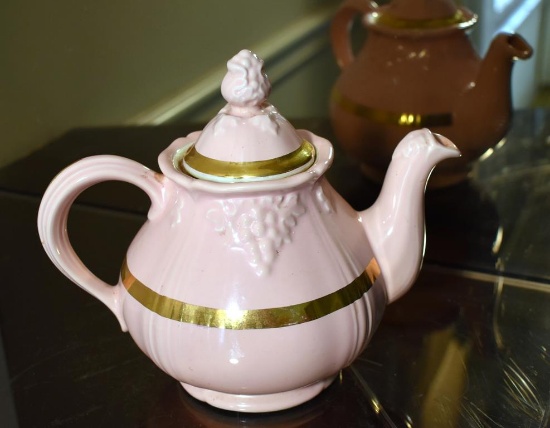 Vintage Pink Hall Ceramic Teapot