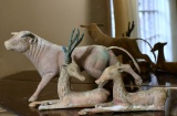 Lot Of Three Vintage Solid Brass Animals