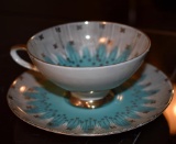 Bareuther Waldsassen Bavaria Porcelain Teacup & Saucer