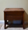 Arts & Crafts Style Pine Stool w/ Hinged Top & Storage