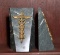 Green Marble Heavy Medical Staff Bookends