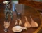 Lot Of Carved Wooden Animals, Salad Utensils