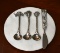 Marble Cheese Tray & Silver Plate Utensils