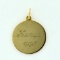 14K Yellow Gold “Kenya” Pendant, 2.5 Grams, 0.75 Inch Diameter