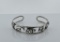 Sterling Silver African Wildlife Cuff Bracelet