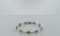 Sterling Silver Link Bracelet, Italy, 7.5 Inches L