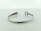 Sterling Silver & 14K Yellow Gold Horseshoe Cuff Bracelet