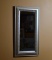 Gilt Silver Wood Frame Accent Wall Mirror