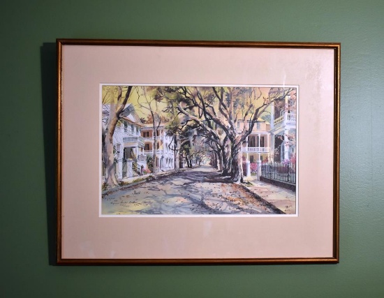 Virginia Fouche Bolton (S. Car., 1929-2004) Charleston Street, Ltd. Ed. Print  1209/2000
