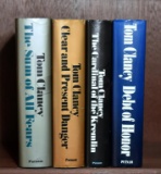 Lot Of Books: Tom Clancy First Editions w/ Dust Jackets