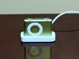 Green iPod Shuffle w/ Dock