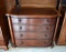 Handsome Biltmore Estate Collection by Craftique Four Drawer Flame Mahogany Bow Front Chest