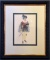 Vintage Watercolor On Paper, Shakespearean Character, Signed in Pencil “Lucentio, James 1945”