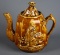 Rockingham Glaze Teapot, “Rebekah at the Well,” Possibly Bennington
