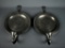 Set of 2 Vintage Colonial Pewter <CCC> Candle Sconces