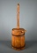 Contemporary Wooden Tabletop Butter Churn