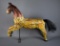 Antique Style Carved Wooden Decorative Horse with Stand