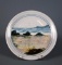 Highland Stoneware Handpainted Seascape Plate, Made in Scotland