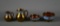 Set of 4 Vintage Miniature Gibson's Copper Lusterware – 2 Bowls, 2 Pitchers