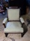 Vintage Eastlake Upholstered Oak Arm Chair