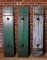 Set of 6 Antique Wooden Shutters From Estate in Dacusville, SC, Old Green & Gray Paint