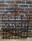 Antique Wrought Iron Gate From Estate In Edgefield, SC; Scrolling S and Fleur de Lis Accents