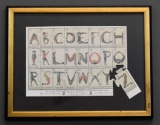 Contemporary Puzzle Print “Comical Hotch Potch or the Alphabet Turn'd Posture Master”