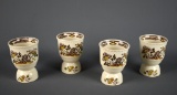 Set of 4 Mason's Ironstone England “Manchu” Pattern Egg Cups