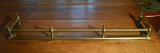 Old Twisted Rail Brass Fireplace Fender