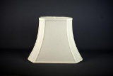 Cut Corner Rectangle Style White Lampshade