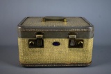 Vintage Style Lady Mirrored Travel Case / Train Case