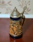 Vintage Gerz Small Blue Stoneware Beer Stein w/Pewter Lid (Lidded Stein), Germany