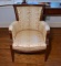 Vintage Federal Style Floral Upholstered Chair w/ Nailhead Trim