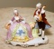 Vintage Colonial Woman & Man with Guitar Porcelain Figurine, Made in Germany