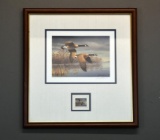 Robert Hautman #112 Life Member Edition Artist Signed Canada Goose Print w/ S.C. Conservation Stamp