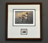 James Hautman  #112 Life Member Edition Artist Signed Mallard Print w/ S.C. Conservation Stamp