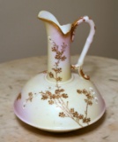 Antique KPM Berlin Peachblow Hand Embellished Ewer