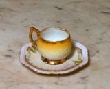 Antique Demitasse Porcelain Cup/Saucer