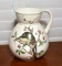 Antique 19th C. (1842-1883) British Registered Design Porcelain Pitcher, Hand Painted Bird Design