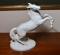 Antique Wallendorfer Porzellan Rearing Horse White Porcelain Figurine, Made in Germany