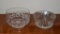 Lot of Two Lead Crystal 8” Bowls, One Is Dansk
