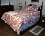 Queen Size Bed w/ Stearns & Foster Newgate Luxury Firm Pillow Top Mattress/Spring, Linens
