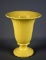 Vintage USA Made Pottery Urn Style Yellow Vase