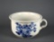 Ceramic Chamber Pot with Blue Floral Decoration