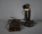 Antique Kellogg Candlestick Telephone w/ Wall Ringer Box, Patent Stamped 1901, 1907, 1908, Bakelite