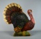 Antique Style Painted Wood Turkey Stand