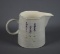 Contemporary SIA Ceramic Milk Pitcher w/Lavender Floral Details